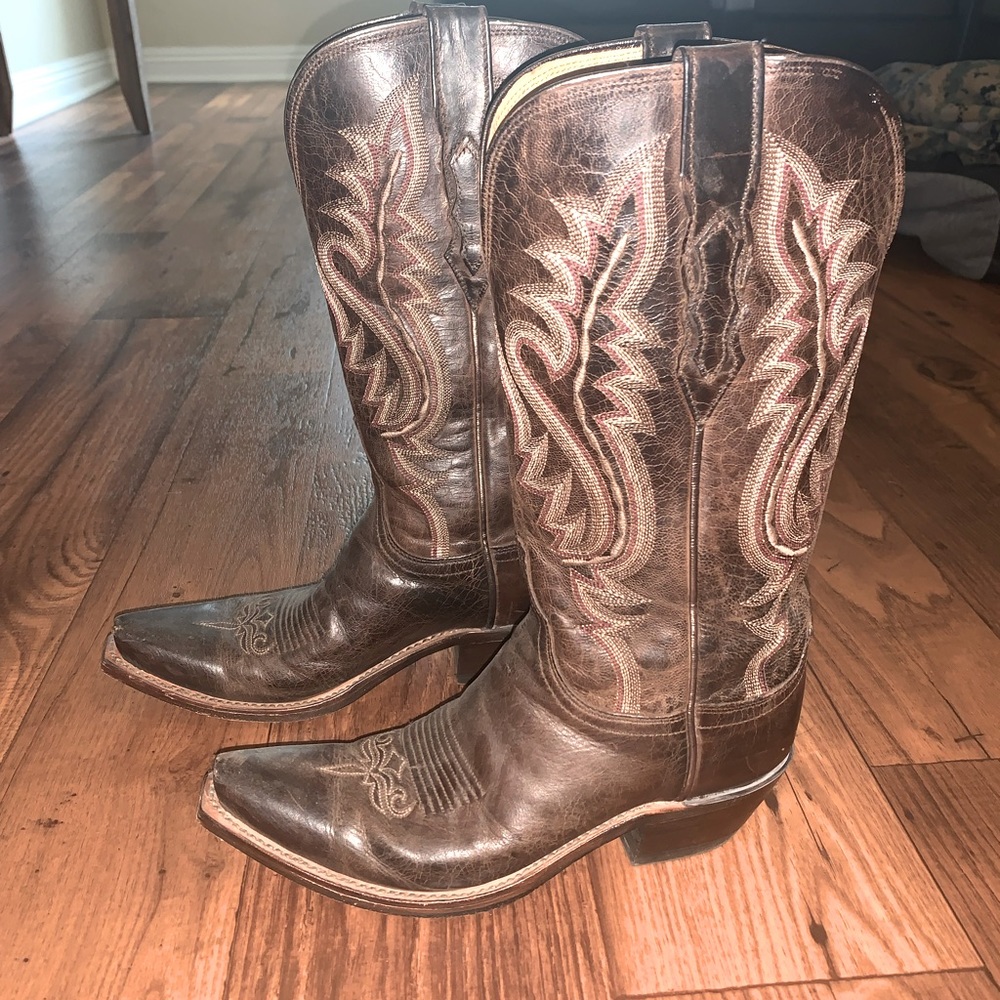 Size 6 1/2 brown boots, never worn originally $475